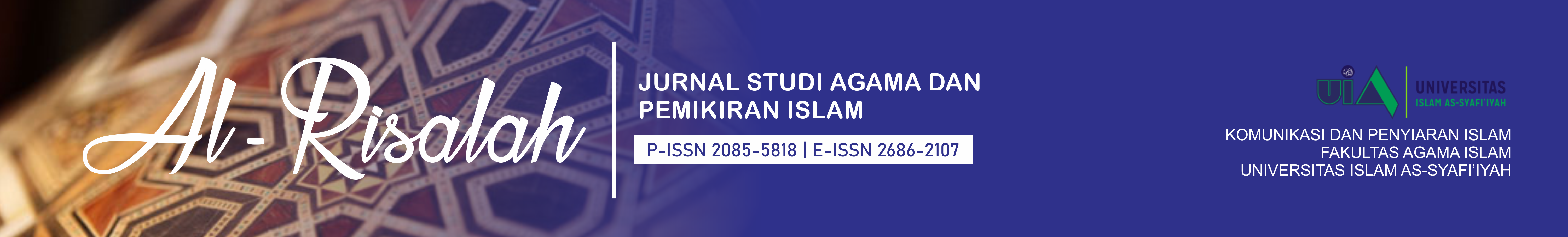 Al-Risalah : Jurnal Studi Agama dan Pemikiran Islam